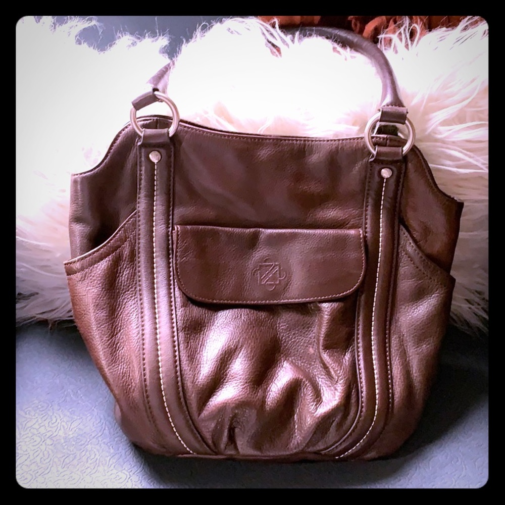 SOLD!!! NWOT Chocolate Italian leather bag